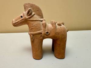 lot 66 image: Japanese Haniwa Terracotta Clay Horse