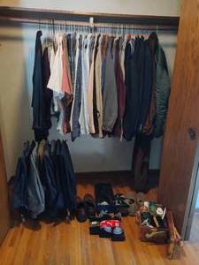 lot 110 image: Lot of Mens Shirts, Pants & Shoes (LXL)