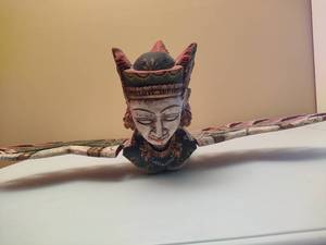 lot 151 image: Balinese Hand Carved Wood Flying Garuda
