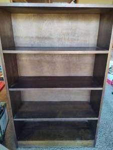 lot 162 image: Solid Wood Bookshelf