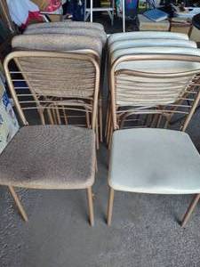 lot 180 image: Eight Folding Chairs