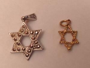 lot 201 image: Sterling & 14K Pendants