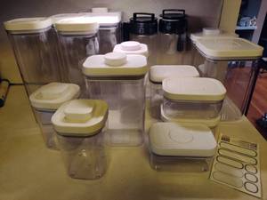 lot 139 image: OXO Canister Set & Carafes