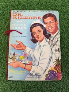lot 6 image: Dr. Kildare & Nurse Susan Push-Out Clothes & Dolls