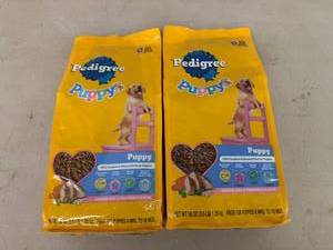 lot 19 image: 2 Bags Pedigree Puppys Food - 56 oz Each