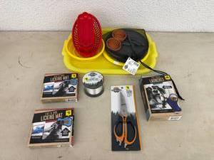lot 64 image: Fishing Shears & Fishing Line, Pet Items & Plastic Trays