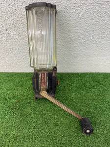 lot 150 image: Vintage Arcade Crystal Wall Mount Coffee Grinder