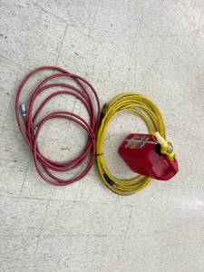 lot 155 image: 2.5 Gallon Gas Can & Air Hoses