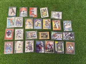 lot 174 image: Football Cards - Steve Young, Barry Sanders, Peyton Manning, Randy Moss & More