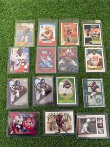 lot 181 image: Football Cards - Elway, Adrian Peterson, Sanders & More