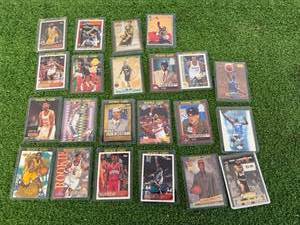 lot 185 image: Basketball Cards - Shaq, Iverson RC, Ray Allen, Garnett & Other RCs