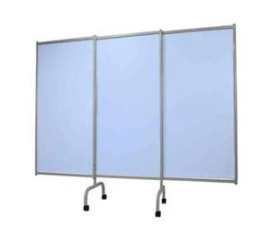 lot 2 image: MSRP $800 NEW Open Box Winco Medical Furnishings TransMotion 3170-91&nbspPanel Designer Privacy Screen - Solid, Commercial Grade, Antimicrobial Vinyl Panels 70 Tall 84 Wide