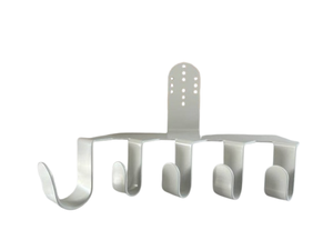 lot 10 image: MSRP $750 Lot Of 10 NEW GCX Mounting Solutions&nbspHP-0053-08 5-Hook Cable Management Utility Hooks - For FMSSat Rack or Phillips Intellevue - Also Looks Wall Mountable For Garage Use