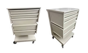 lot 23 image: MSRP $1800 High Quality Herman Miller Milcare Multi-Drawer Modular Storage Workstation Mobile Cart  Durable Build with Modular Components & Easy Clean Surfaces  Great for Office, Lab, or Healthcare Use  Excellent Condition