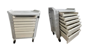 MSRP $3000 Metro Flex Multi Drawer Medical Item Supply Crash Cart - Can Be Locked Using a Padlock etc - Great Condition!