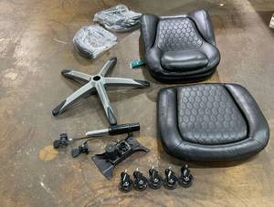 lot 236 image: COLAMY Black Ergonomic High Back Office Chair Thickened Headrest & Cushion Model.6686