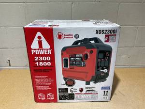 lot 8 image: A-iPower 2300 Watt Portable Generator Inverter With Portability Kit and CO Sensor