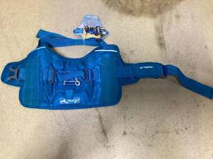 lot 407 image: Kurgo RSG Townie Polyester Reflective Back Clip Dog Harness, Coastal Blue Medium 18 to 28-in chest