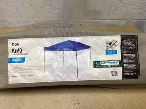 lot 450 image: DSG 10x10 Quick Lift Straight Leg Canopy Khaki