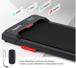 lot 51 image: 2.5HP Under Desk Treadmill with Remote Control and LED Display