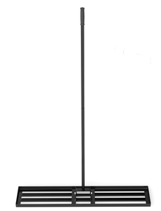 lot 129 image: 46 x 10 Lawn Leveling Rake, Heavy Duty Landscape Rake with 67 Handle, Non-Slip Grip & Flat Head, Space-Saving Lawn Level Tool for Garden, Backyard, Golf Course & Sports Field(Black)