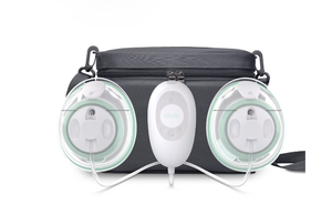 lot 9 image: Elvie Stride Plus - Hands-Free, Hospital-Grade Electric Breast Pump with 3-in-1 Bag