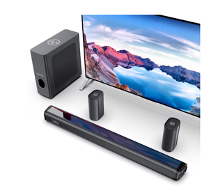 lot 10 image: VEAT00L S60L 5.1ch Sound Bars with Wireless Subwoofer,Bluetooth 5.3 3D Surround Speakers for TV,2 Rear Surround Sound Speakers,OpticalHDMIAUXCOAXARCUSB Connection