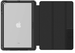 lot 210 image: OtterBox Symmetry Folio Series Case for iPad 7th, 8th & 9th Gen (10.2 Display - 2019, 2020 & 2021 Version) - Starry Night (ClearBlackBlack PUDark Grey MICROSUED), Magnetic SleepWake Cover