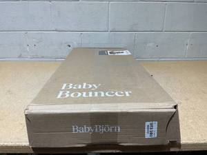 lot 22 image: BabyBjrn Bouncer Balance Soft, Dark Gray, WovenJersey, Tri-Fabric  2-in-1 Adjustable Baby Bouncer Seat and Toddler Chair, Newborn to Toddler (8-29 lbs), 4 Positions, Lightweight & Portable