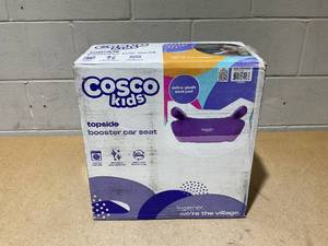 lot 240 image: Cosco Topside Backless Booster Car Seat, Lightweight Booster Seats for Cars 40-100 lbs, Backless Booster Seat for Car, Grape