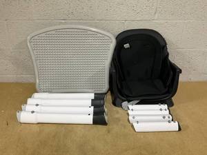 lot 265 image: Babyjoy 8-in-1 Baby High Chair Convertible Dining Booster Seat w Removable Tray Black
