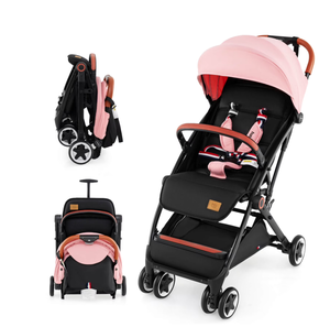 lot 271 image: Infans Lightweight Baby Stroller Aluminium Frame w Net for Travel Pink