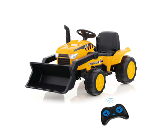 lot 273 image: Costway 12V Kids Ride On Excavator Digger Electric Bulldozer Tractor RC with Light & Music