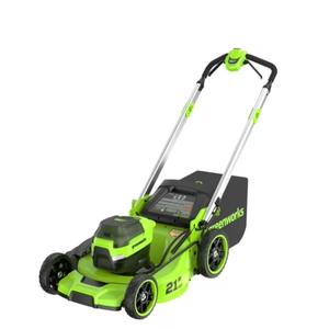 lot 29 image: Greenworks 60V 21 Push Lawn Mower  (1) 5.0 Ah Battery & Charger 2546502