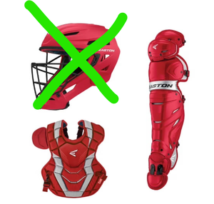 lot 40 image: Easton Elite X Baseball Catchers Box Set, Youth, Red
