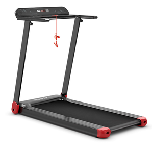 lot 42 image: SuperFit Folding Electric Treadmill Compact Walking Running Machine wAPP Control Speaker Red
