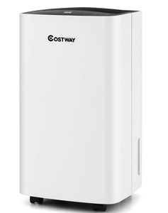 lot 69 image: COSTWAY Dehumidifier for Large Room and Basements, Portable 30 Pints Dehumidifier with 3 Modes, 2 Speeds, Low Noise, 24H Timer, Auto or Manual Drainage