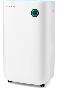 lot 81 image: COSTWAY 73 Pint Dehumidifier for Basement, 4500 Sq. Ft Home Dehumidifier with 5 Modes, 3-Color Indicator Light, 1.7 Gallon Water Tank