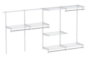 lot 147 image: Closet System 4-8 FT Wall-Mounted Closet Shelves and Rod