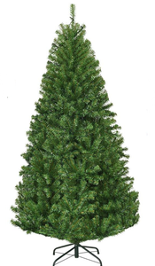 lot 150 image: Goplus 6FT Pre-Lit Artificial Christmas Tree Auto-SpreadClose up Branches 11 Flash Modes with Multicolored 350 LED Lights & Metal Stand