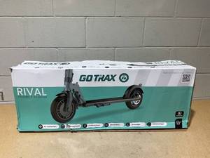 lot 48 image: GOTRAX Rival Adult Electric Scooter, 8.5 Pneumatic Tire, Max 12 mile Range and 15.5Mph Speed, 250W Foldable Escooter for Adult, Black