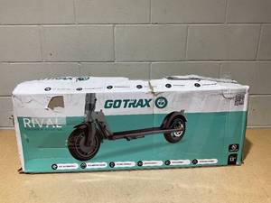 lot 49 image: GOTRAX Rival Adult Electric Scooter, 8.5 Pneumatic Tire, Max 12 mile Range and 15.5Mph Speed, 250W Foldable Escooter for Adult, Black