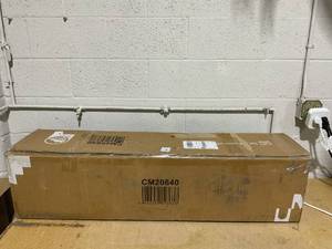 lot 74 image: 7 ft. Pre-Lit PVC Hinged Artificial Christmas Tree with 300 LED Lights