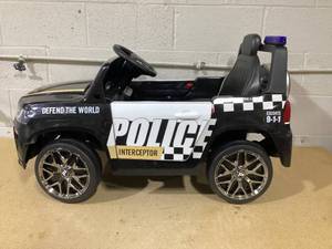 lot 364 image: Police Car Ride on, Kids Vehicles for Children Ages 3-8 (Dark Black)
