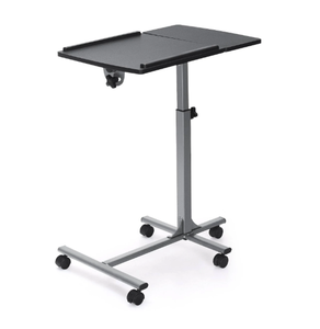 lot 173 image: Costway Adjustable Angle Height Rolling Laptop Table