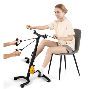 lot 179 image: Folding Pedal Exercise Bike W Adjustable Resistance Full body Home Rehab Machine