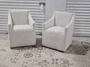 lot 4 image: Bernhardt Furniture Co. Highland Park Swivel Armchairs, A
