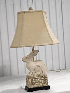 lot 58 image: Charming Bunny Rabbit Lamp