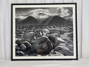 lot 40 image: Dreamy Fine Art Naturalist Print - Ansel Adams - Mount Williamson, Sierra Nevada, from Manzanar, California