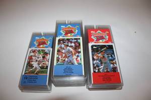 lot 18 image: Collection of Topps Baseball Talk Cards in Protective Cases